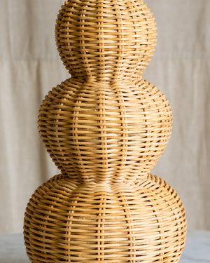 Sienna Wicker Gourd Lamp