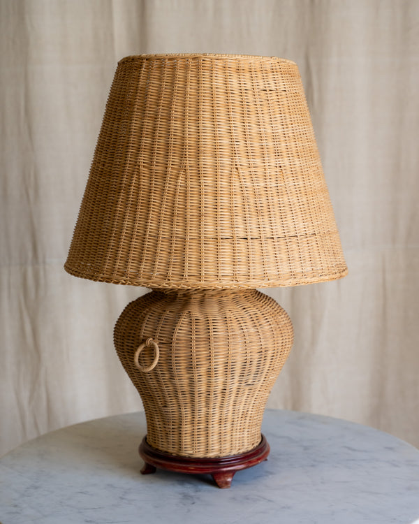 Soleil Wicker Table Lamp