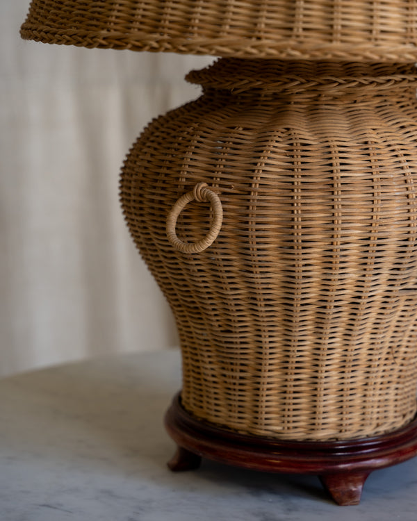 Soleil Wicker Table Lamp