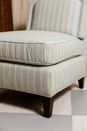 Sophia Striped Slipper Chair
