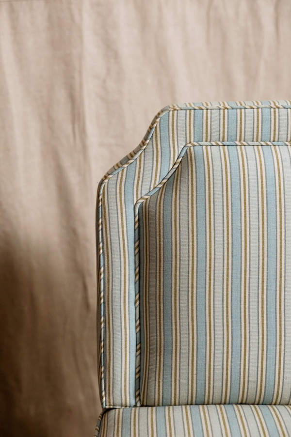 Sophia Striped Slipper Chair