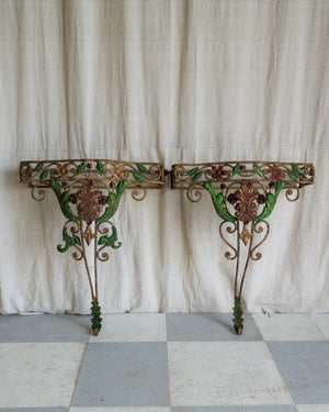 Valère Marble Demilune Table