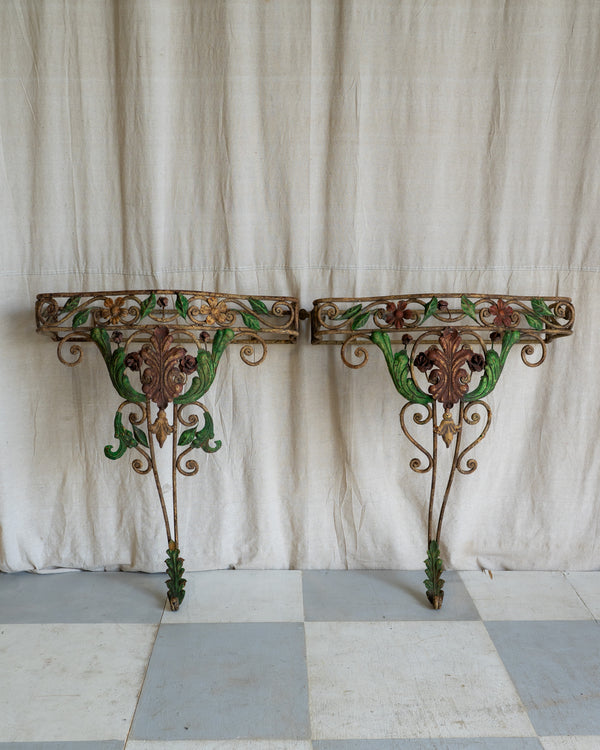 Valère Marble Demilune Table