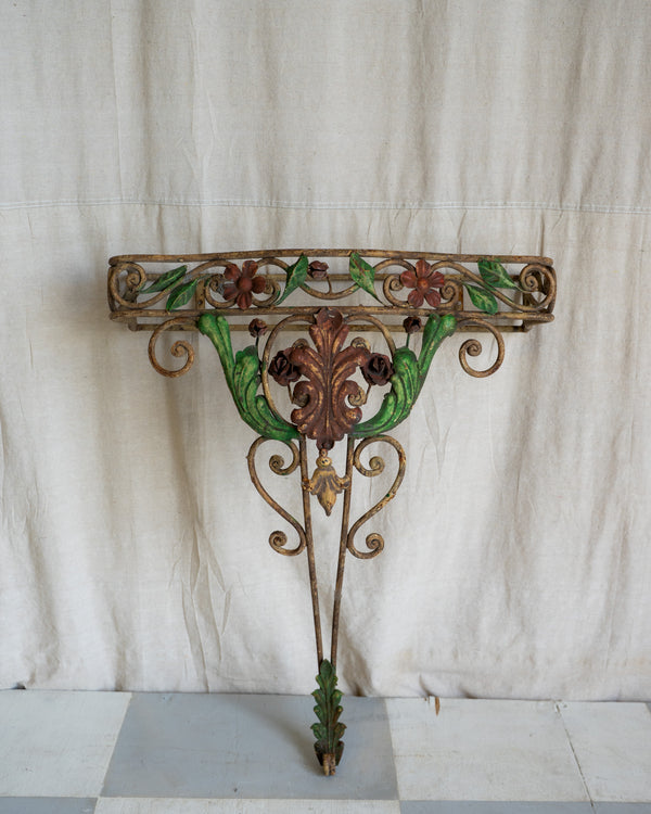 Valère Marble Demilune Table