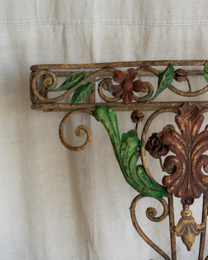 Valère Marble Demilune Table