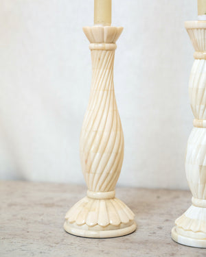 Swirl Bone Candle Stick Holder