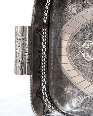 Polished Nickel Embossed Tray