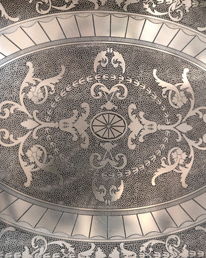 Polished Nickel Embossed Tray