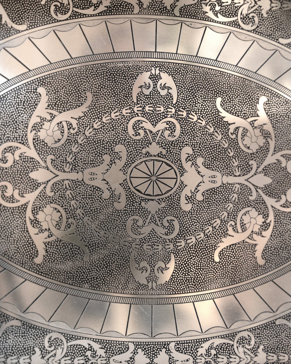 Polished Nickel Embossed Tray