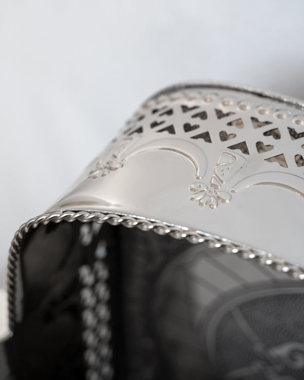 Polished Nickel Embossed Tray