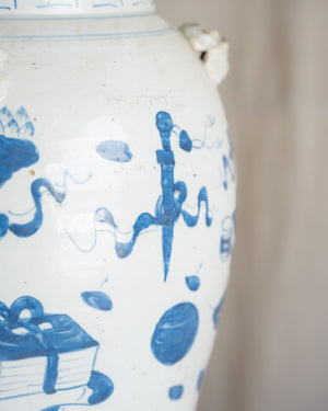 Dynasty Bleu Jar Lamp