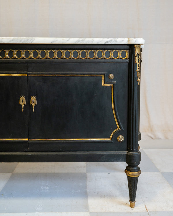 Benedetto Antique Marble Buffet