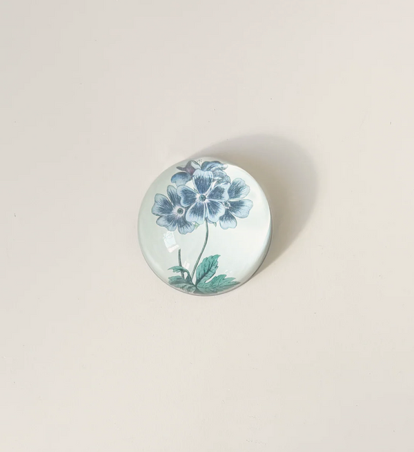 Blue Geranium Paperweight