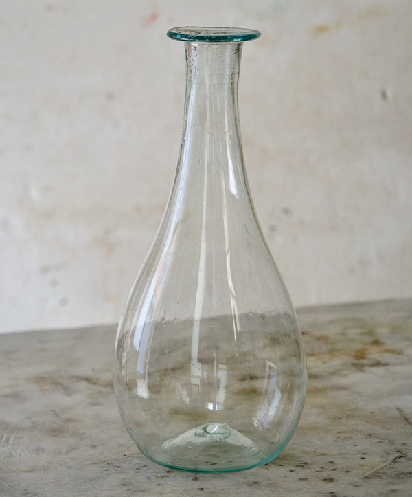 French Wide Lip Clear Carafe