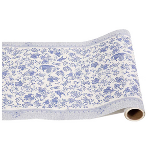 Blue Peacock Paper Runner