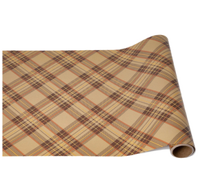 Autumn Plaid Paper Runner