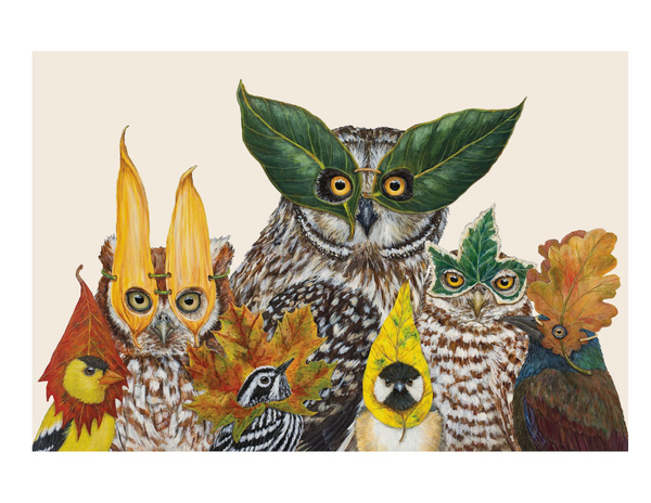 Fall Masquerade Paper Placemats