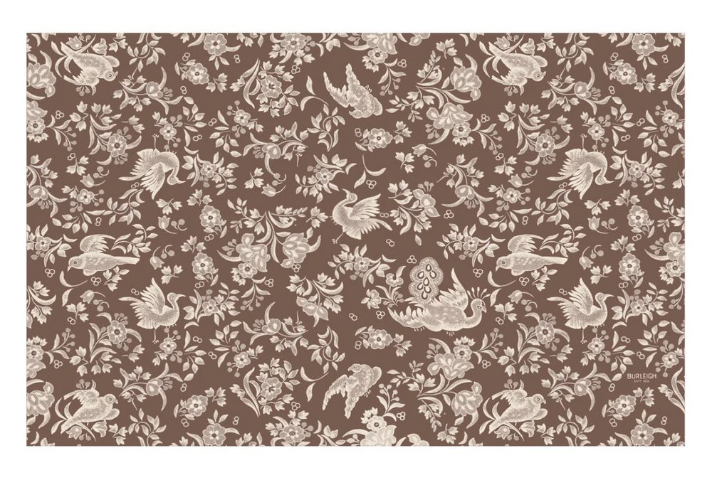 Brown Regal Peacock Paper Placemats