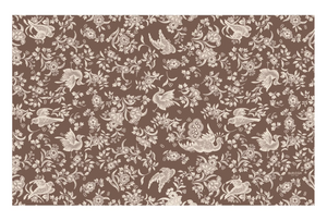 Brown Regal Peacock Paper Placemats