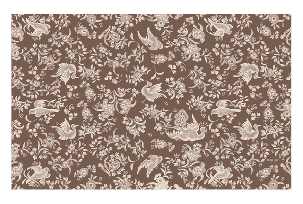 Brown Regal Peacock Paper Placemats