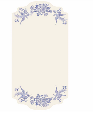 Blue Asiatic Table Cards