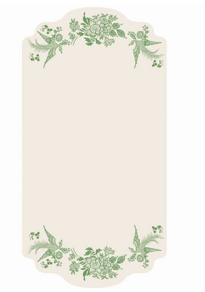 Green Asiatic Pheasants Table Cards