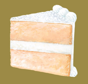 Sliced Cake Cocktail Napkins