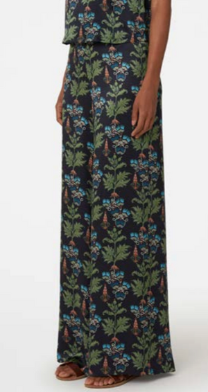 Persian Botanic Blair Navy Silk Pants