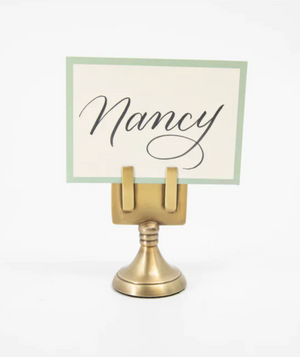 Brass Place Card Holder