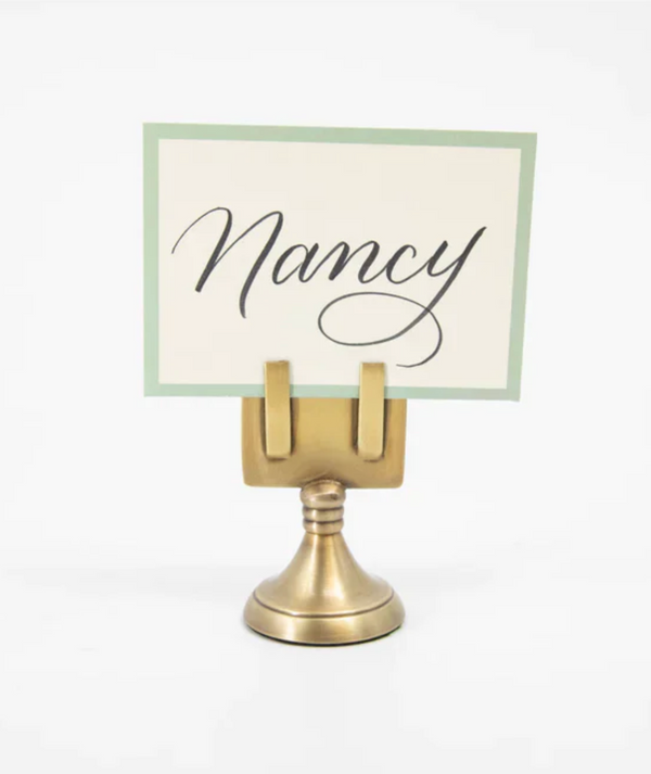 Brass Place Card Holder