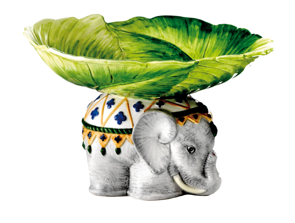 Tuscan Safari Elephant Fruit Bowl