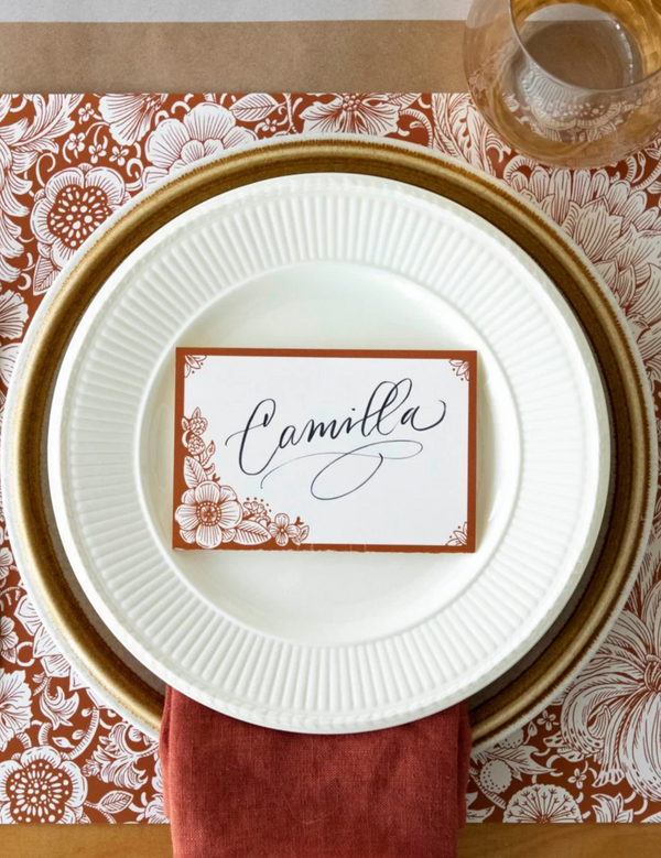 Harvest Blooms Place Cards