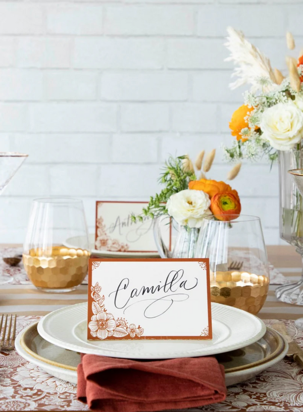 Harvest Blooms Place Cards
