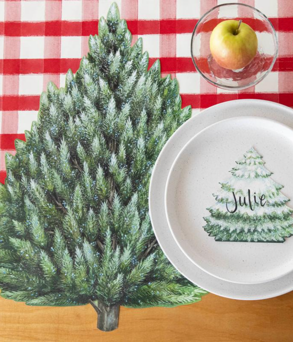 Holiday Evergreen Die-Cut Paper Placemats