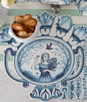 Indigo Meadow Die-Cut Paper Placemats