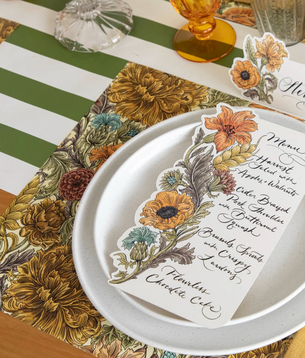 Autumn Acanthus Paper Placemats