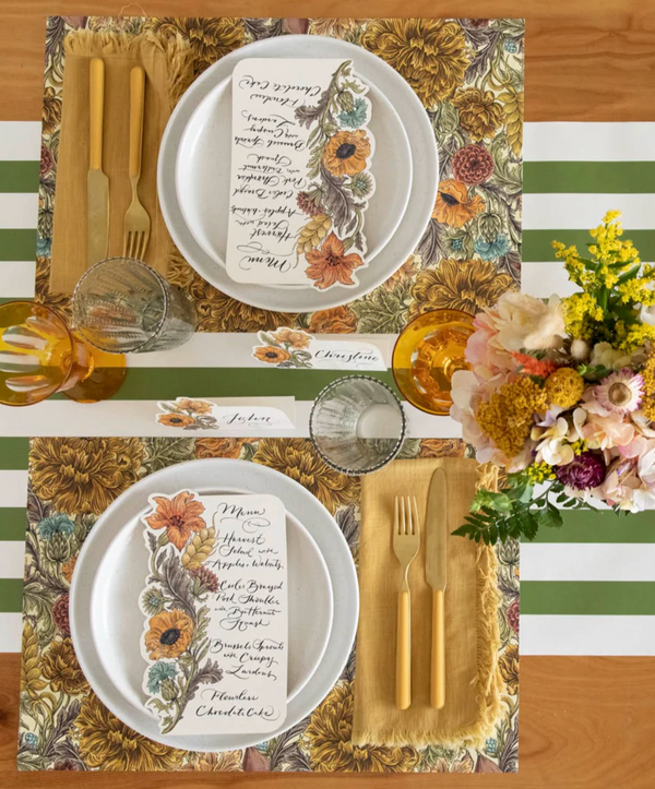 Autumn Acanthus Paper Placemats