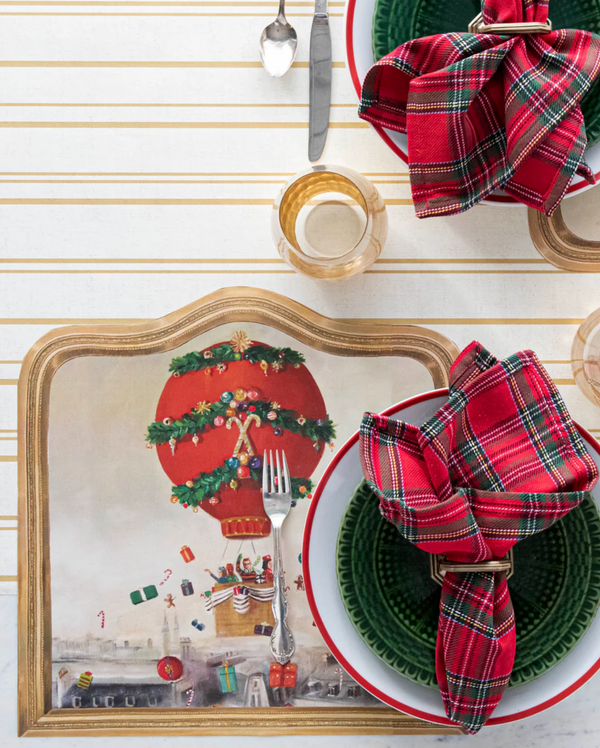 Holiday Balloon Ride Die-Cut Paper Placemats