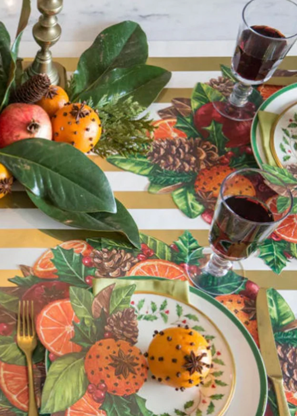 Winter Citrus Die-Cut Paper Placemats