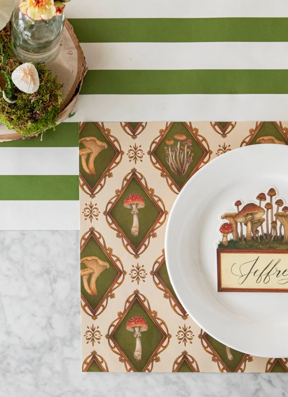 Mushroom Forest Paper Placemats