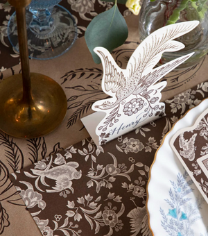 Brown Regal Peacock Paper Placemats