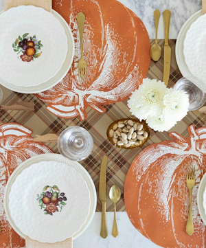 Autumn Plaid Paper Runner