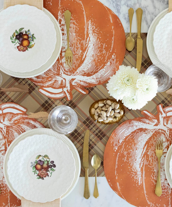 Autumn Plaid Paper Runner