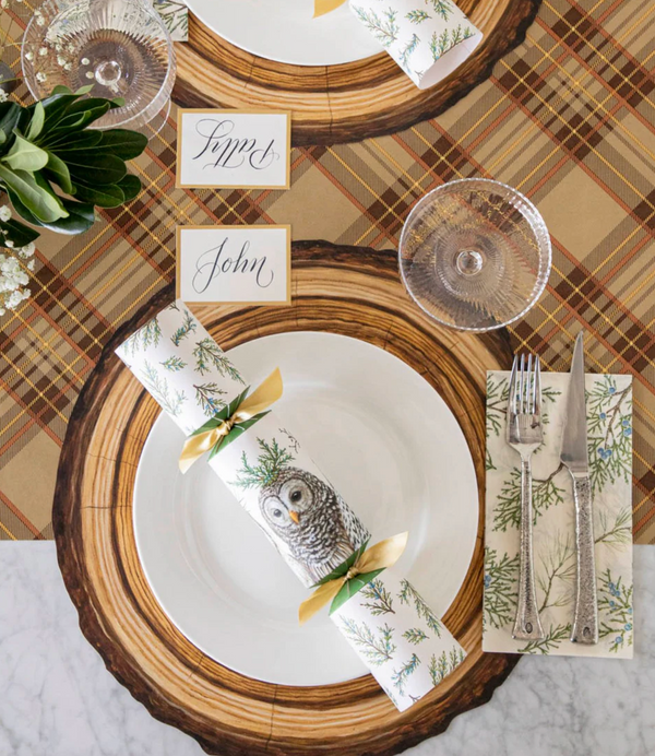 Autumn Plaid Paper Runner