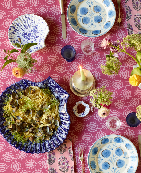 Blue Flower Dinner Plate