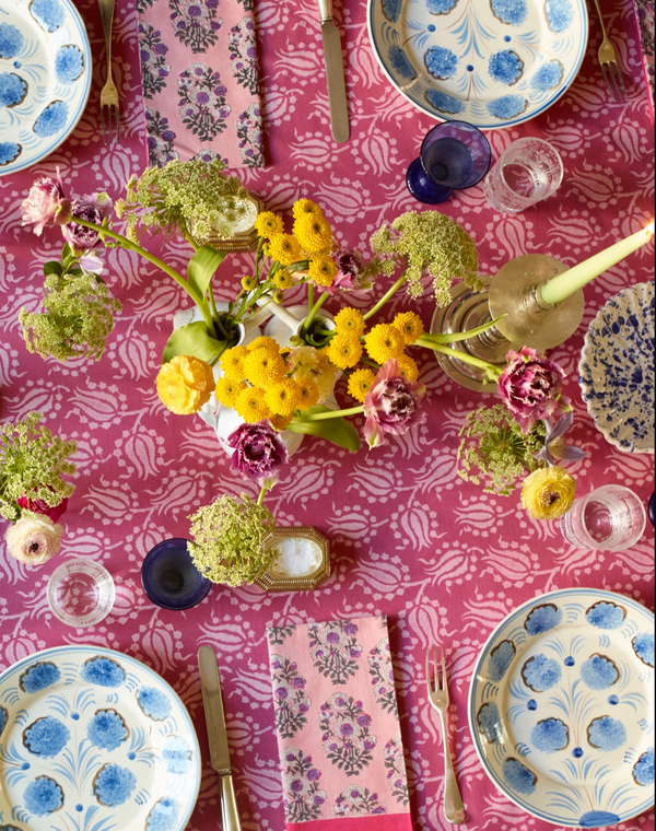 Blue Flower Dinner Plate
