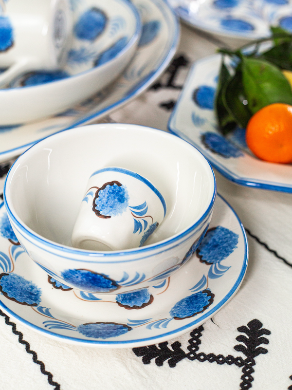 Blue Flower Dinner Plate