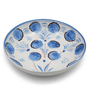 Blue Flower Serving Bowl