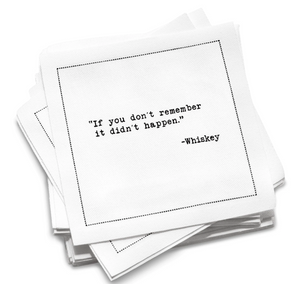 Whiskey Quote Cocktail Napkins