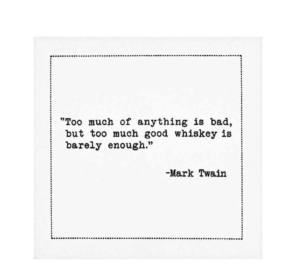 Whiskey Quote Cocktail Napkins